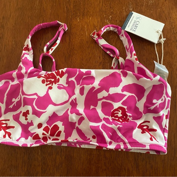 Carve Designs Other - Carve Designs NWT Amelia Orchard Pink White Bikini Top Swim Small Underwire New